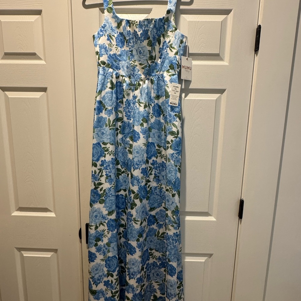 Show me your Mumu Nina maxi dress cottage floral blue S